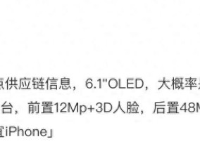 再见刘海屏！iPhone17e，全新外观确认