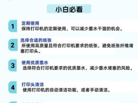打印机墨盒清洁教程（遇到打印机墨盒堵塞该怎么办）
