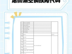 克莱门特中央空调H5故障概述（解析H5故障类型及常见维修方法）