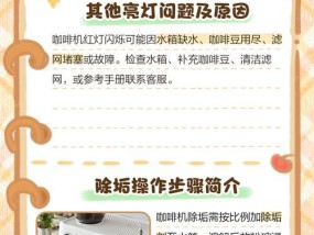 咖啡机除垢灯亮问题的解决方法（轻松应对咖啡机除垢灯亮的困扰）