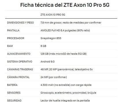 中兴axon10pro详细参数是什么？如何查看中兴axon10pro的详细参数？  第1张