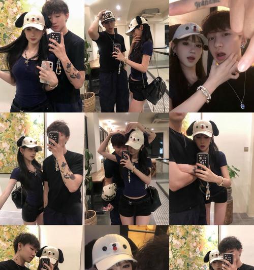 两人如何拍摄手机对镜拍照姿势？  第1张