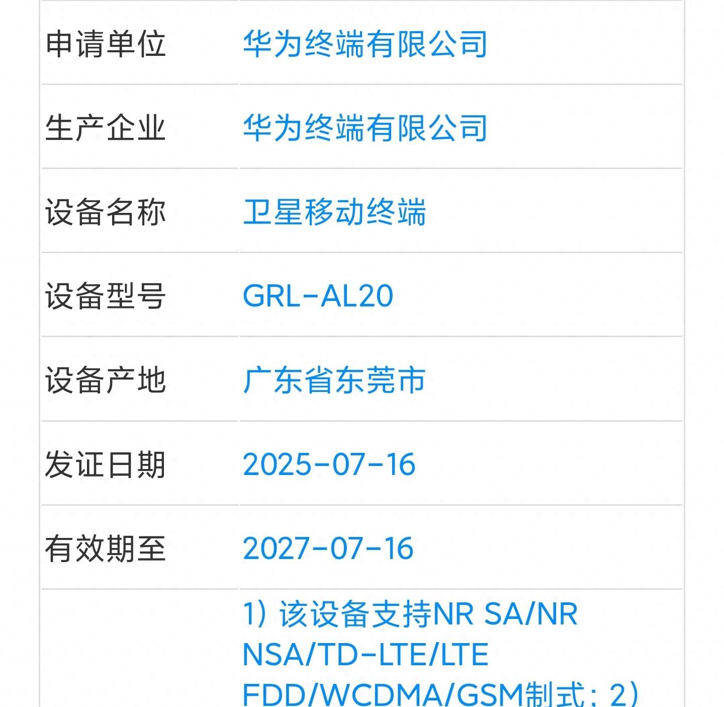 5G网络+麒麟9020+三折叠，华为新机入网  第1张