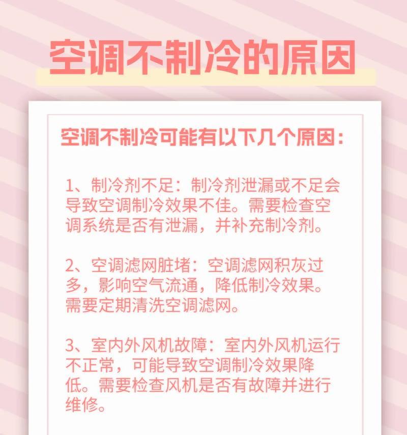 窗式空调不制冷的原因及解决方法（探究窗式空调失效的原因与解决方案）  第2张