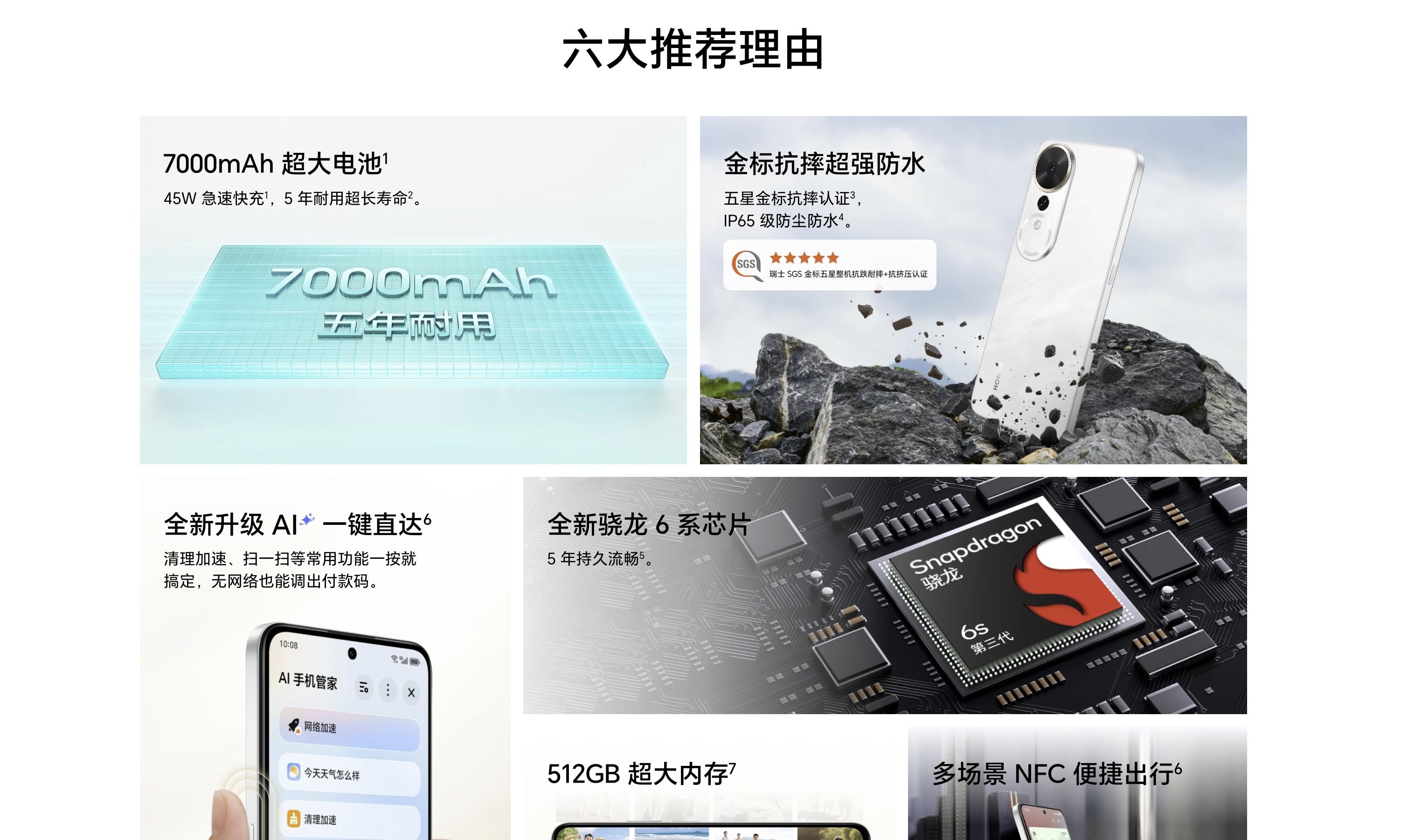荣耀悄悄上架新机，7000mAh+NFC+LCD屏幕，12+256GB版1599元  第2张