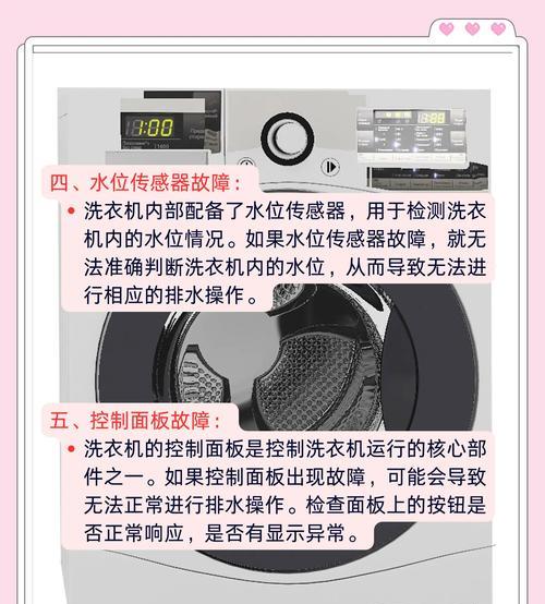 洗衣机不脱水的原因及解决方法（探究洗衣机不脱水的几种常见原因及简单解决办法）  第3张