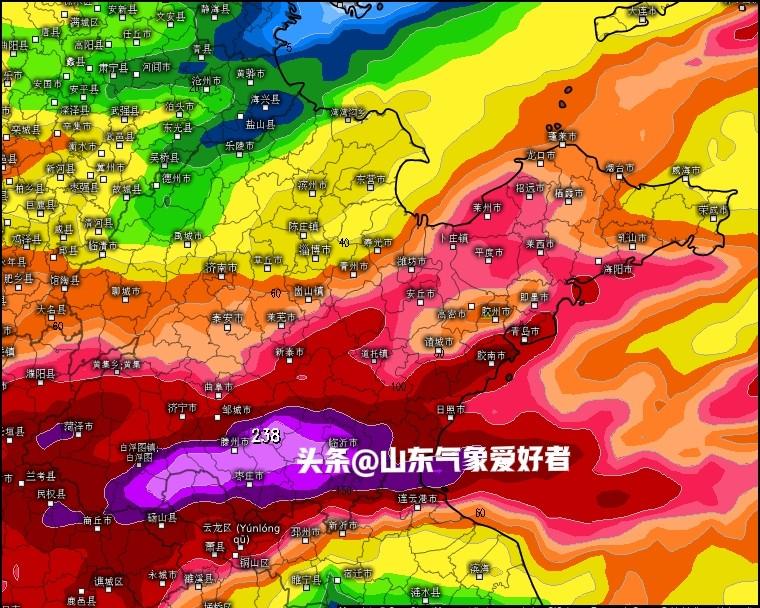 山东暴雨升级！分析:16日降雨扩大至全省，CMA预测南部大暴雨！  第6张