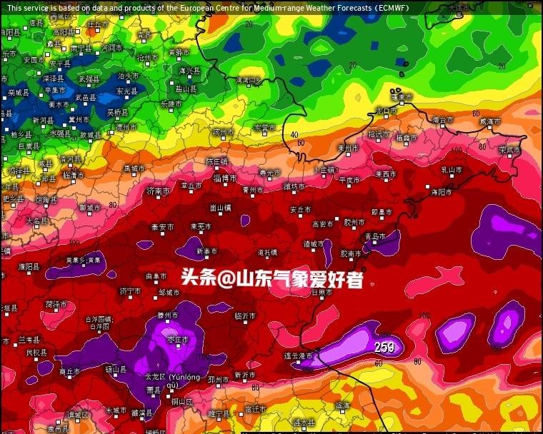 山东暴雨升级！分析:16日降雨扩大至全省，CMA预测南部大暴雨！  第9张