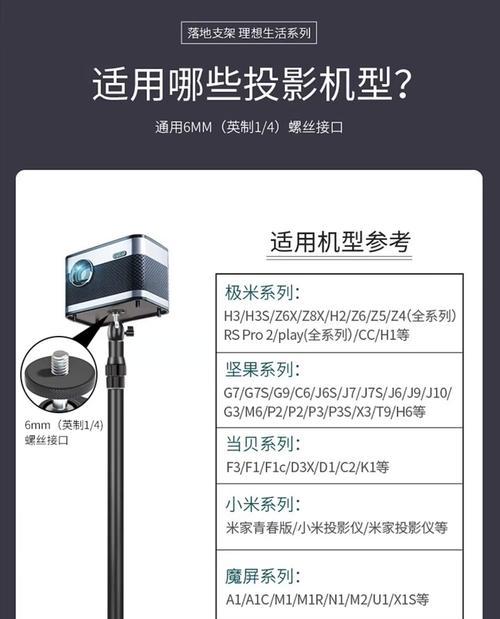超高清投影仪支架的正确使用方法是什么？  第1张